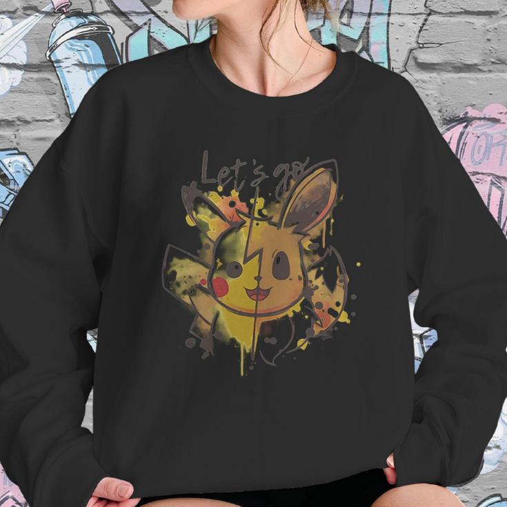 Pikachu And Eevee Lets Go Sweatshirt Gifts for Her