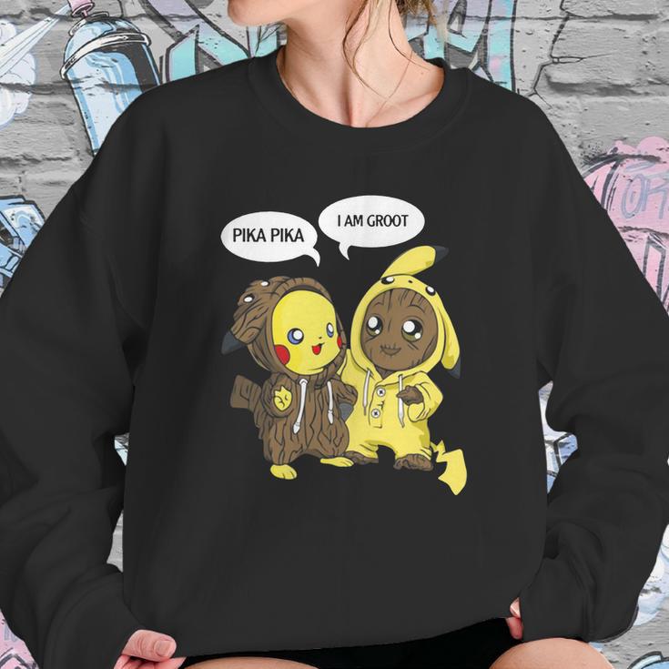 Pikachu Pika Pika I Am Groot Sweatshirt Gifts for Her