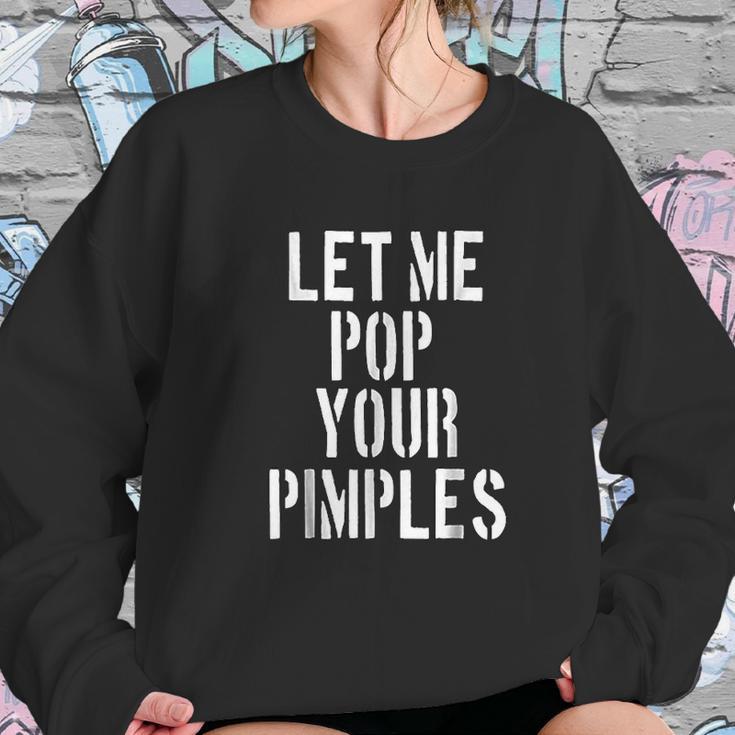 Pimple Popper Funny Dermatology Sweatshirt Gifts for Her