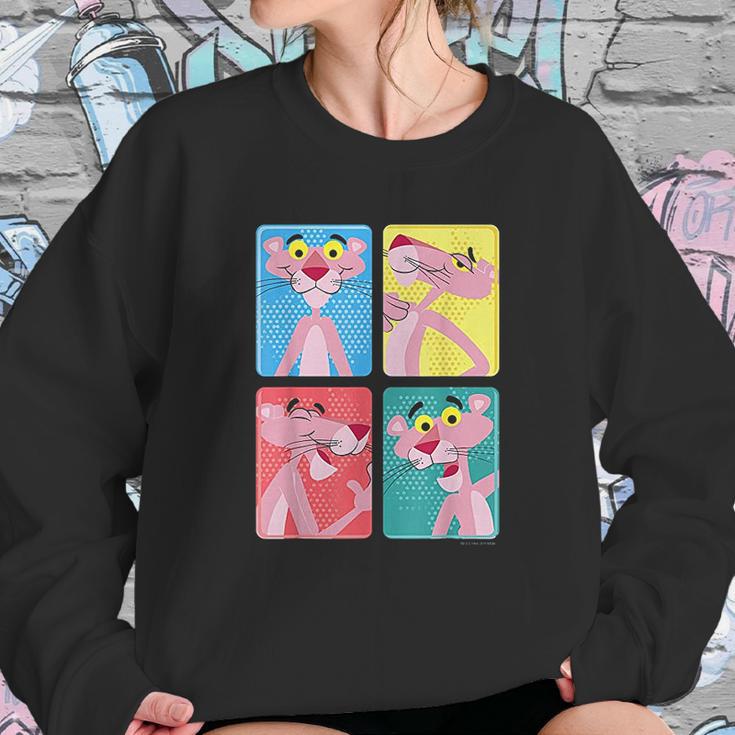 Pink Panther Colorful Portrait Sweatshirt Gifts for Her