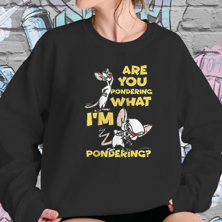 Pinky And The Brain Pondering Sweatshirt Gifts for Her