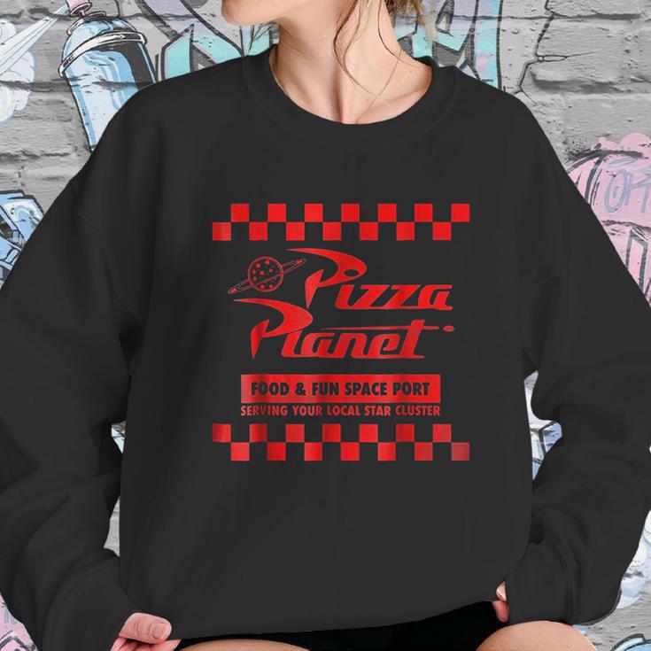 Pizza Planet Checkered Logo Sweatshirt Gifts for Her