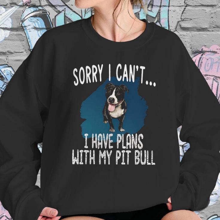 I Have Plans With My Pitt Bull Dog Sweatshirt Gifts for Her