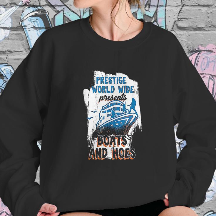 Prestige World Wide Presents Boats And Hoes Boating Nautical Sweatshirt Gifts for Her