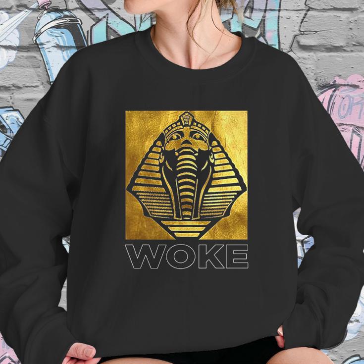 Pride Woke African American Egyptian Kemetic King Tut Sweatshirt Gifts for Her