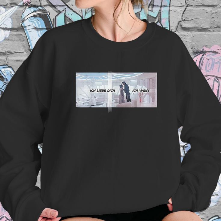 Princess Leia Han Solo I Love You I Know German Sweatshirt Gifts for Her