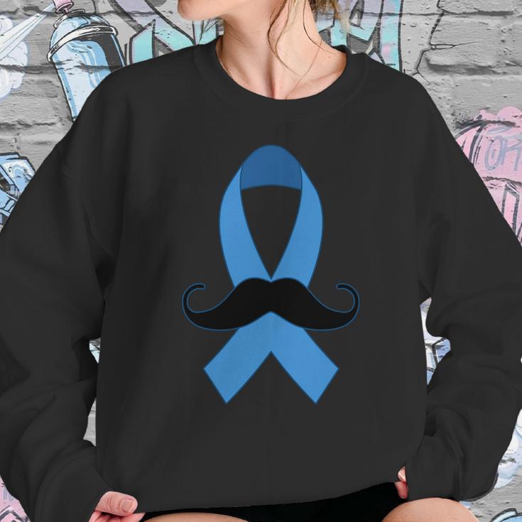 Prostate Mustache Ribbon Sweatshirt Gifts for Her