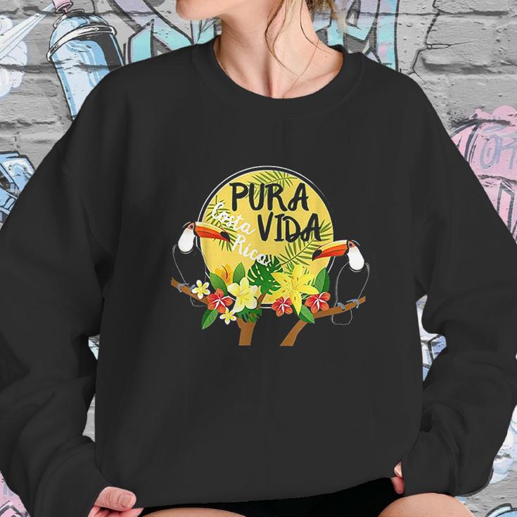 Pura Vida Costa Rica Toucan Tropical Surf Beach Sweatshirt Gifts for Her