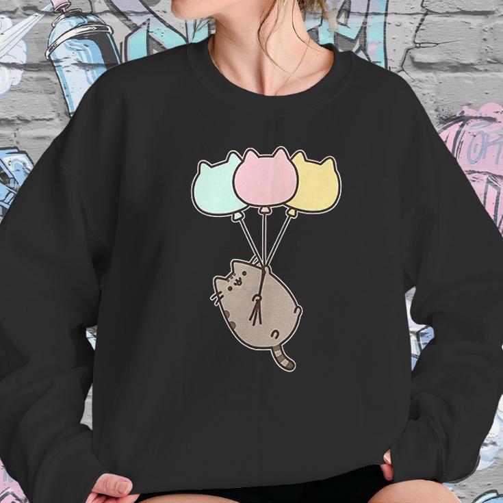 Pusheen The Cat Balloons Juniors Sweatshirt Gifts for Her