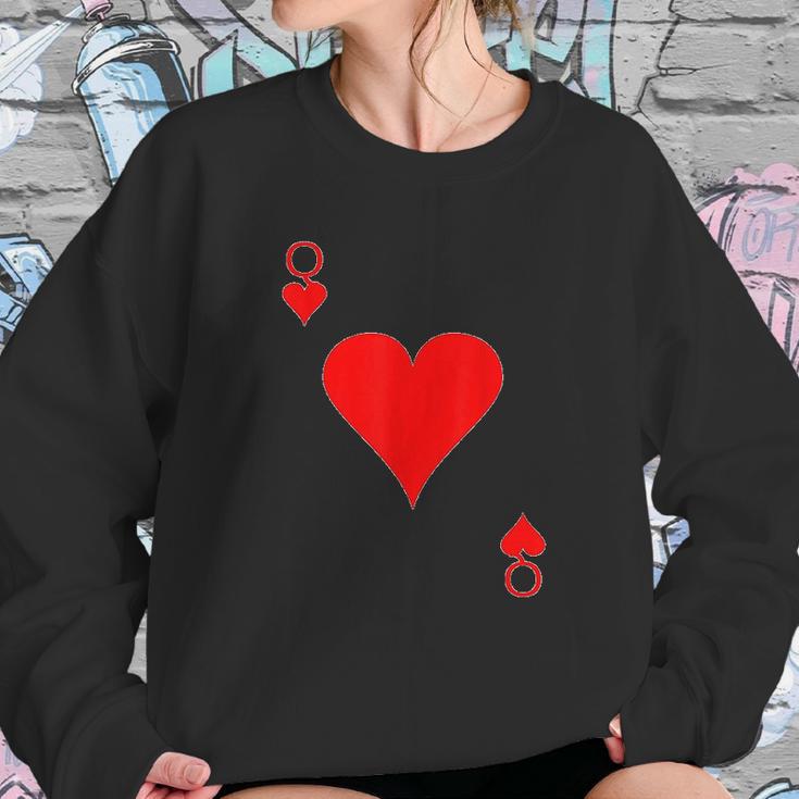 Queen Of Hearts Deck Of Cards Halloween Sweatshirt Gifts for Her