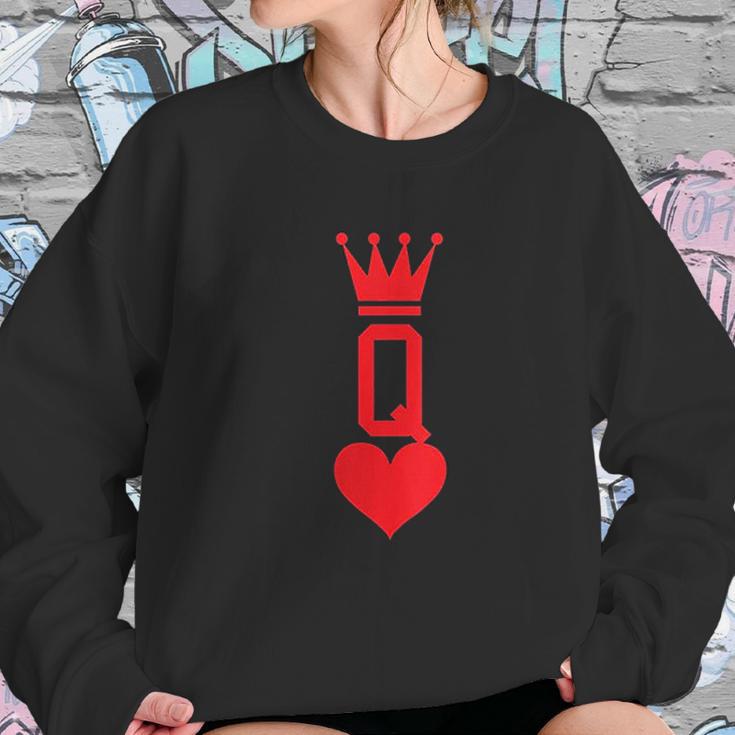 Queen Of Hearts Gift Card Halloween Sweatshirt Gifts for Her