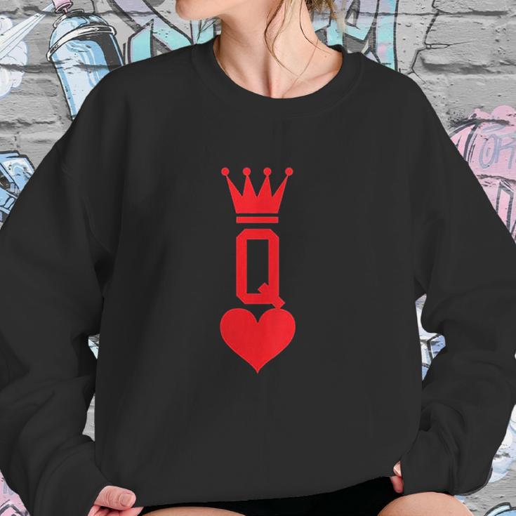 Queen Of Hearts Gift Playing Card Halloween Costume Sweatshirt Gifts for Her