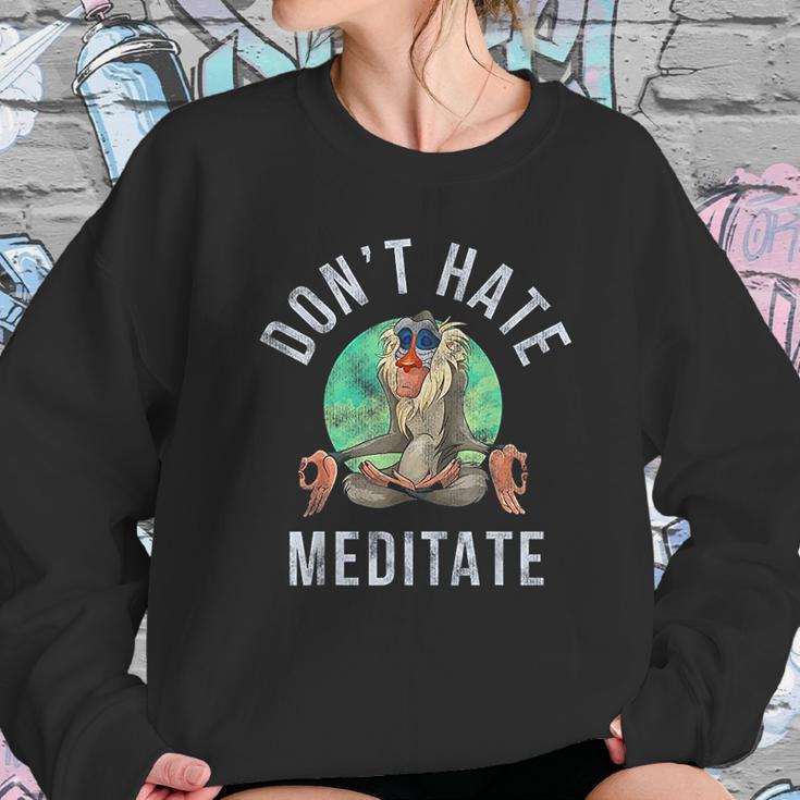 Rafiki Dont Hate Meditate Sweatshirt Gifts for Her