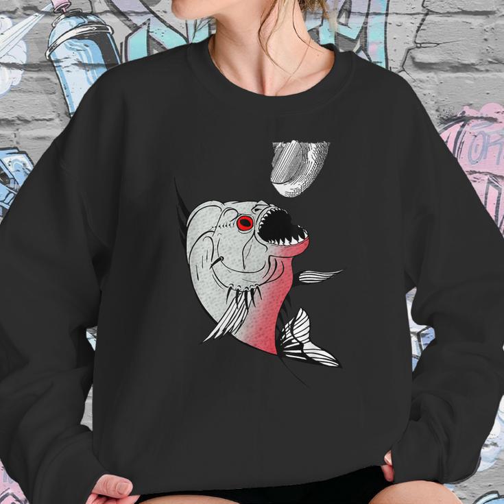 Red Bellied Piranha - Fish - Animal - Fishing Funny Sweatshirt Gifts for Her