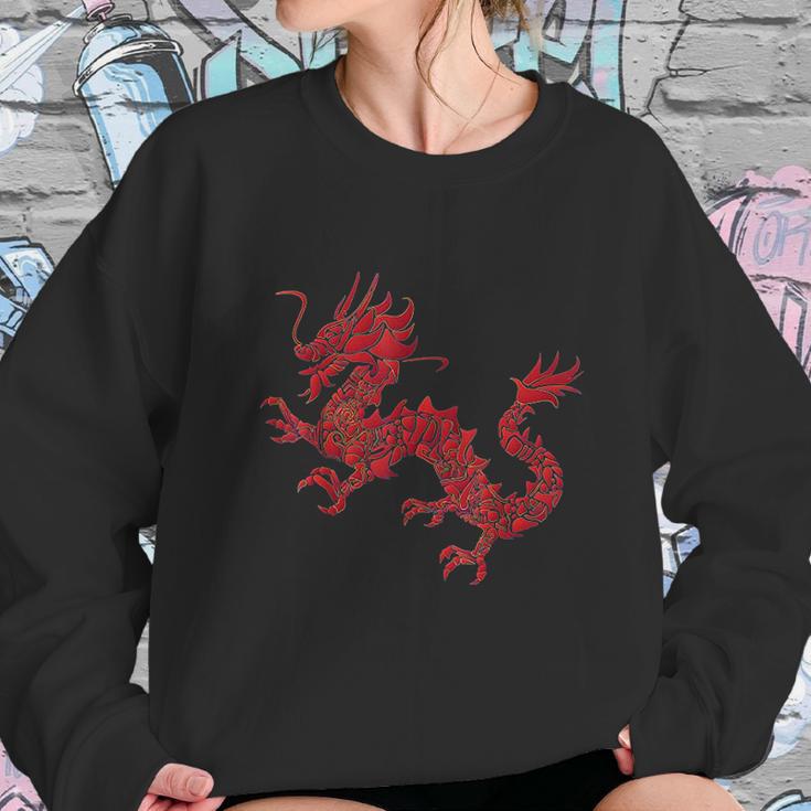 Red Chinese Firedrake Sweatshirt Gifts for Her