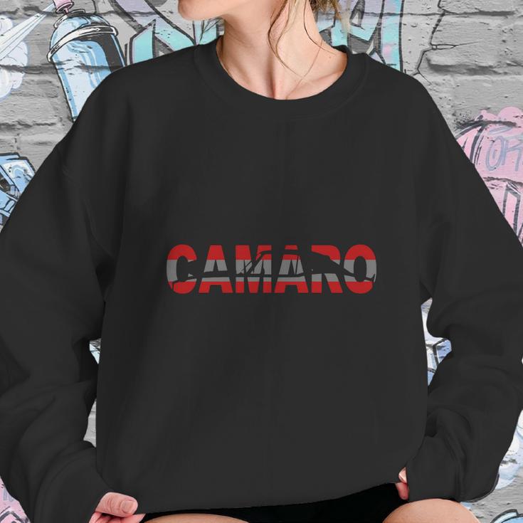 Red Grey Camaro Sweatshirt Gifts for Her