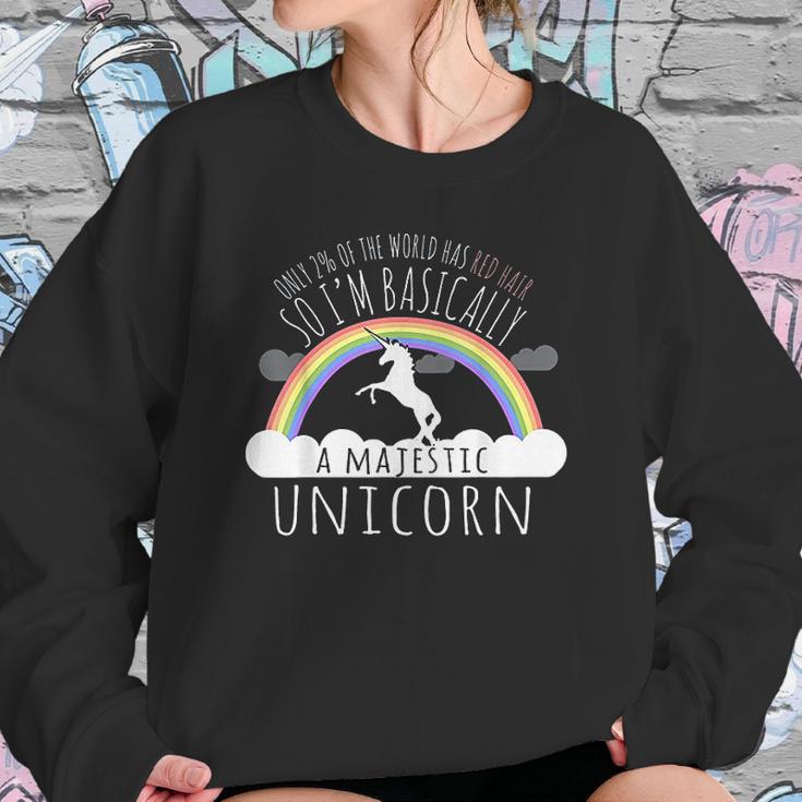 Redhead Majestic Unicorn Sweatshirt Gifts for Her