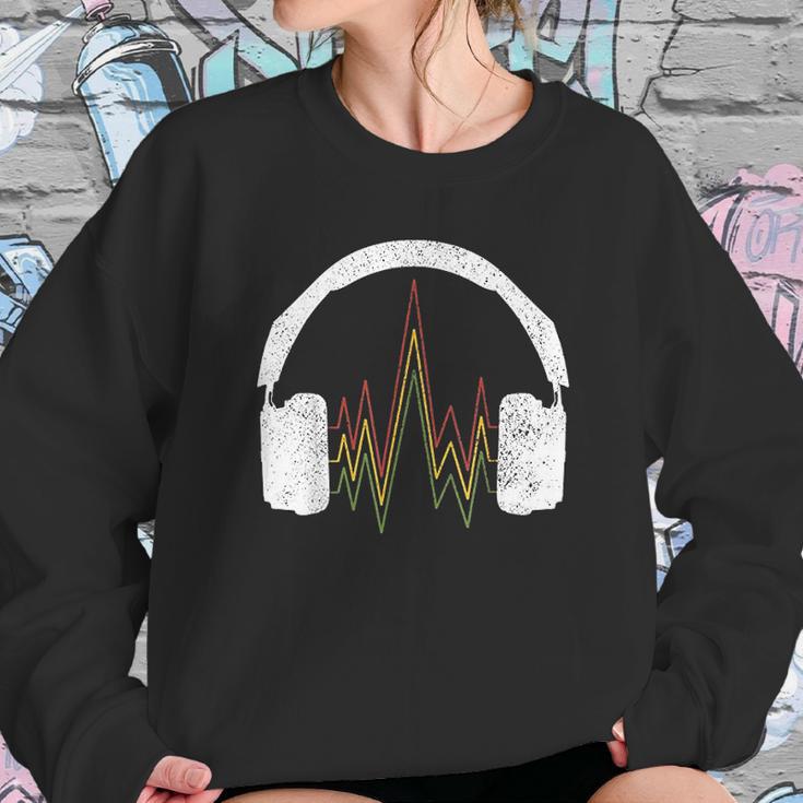 Reggae Music Headphones Rastafari Rasta Gift Sweatshirt Gifts for Her