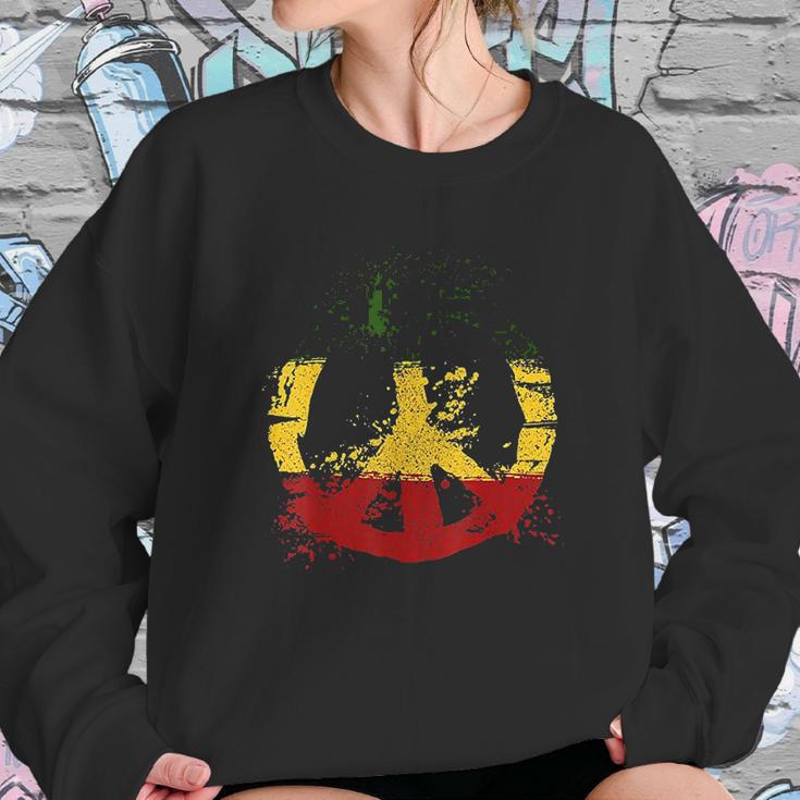 Reggae Music Peace Sign Rastafari Rasta Gift Sweatshirt Gifts for Her