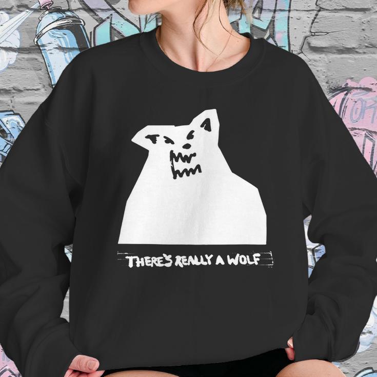 Theres Really A Wolf Russ Sweatshirt Gifts for Her