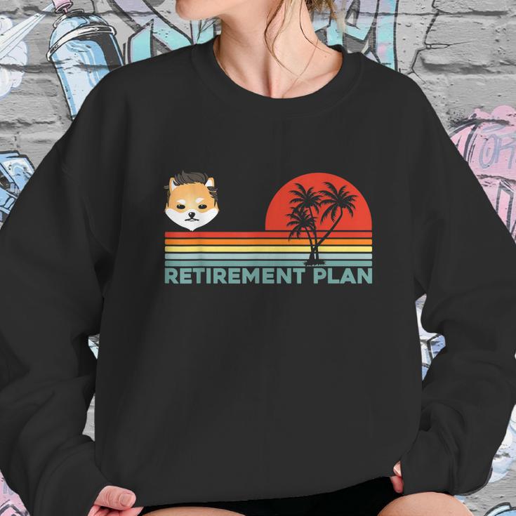 Retirement Plan Dogelon Mars Elon Coin Token Blockchain Sweatshirt Gifts for Her