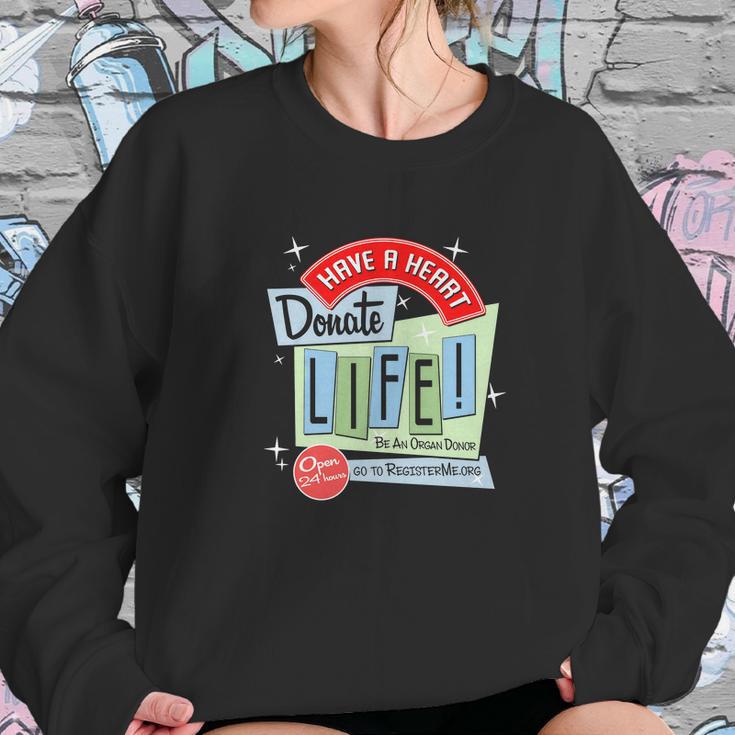 Retro Donate Life Sweatshirt Gifts for Her