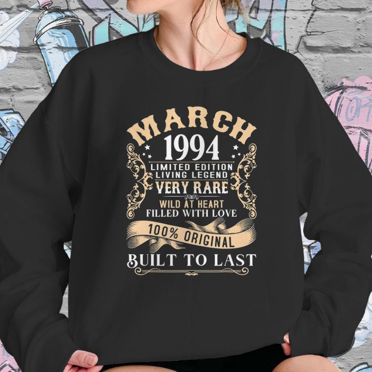 Retro March 199427Th Birthday Gift 27 Years Old Sweatshirt Gifts for Her