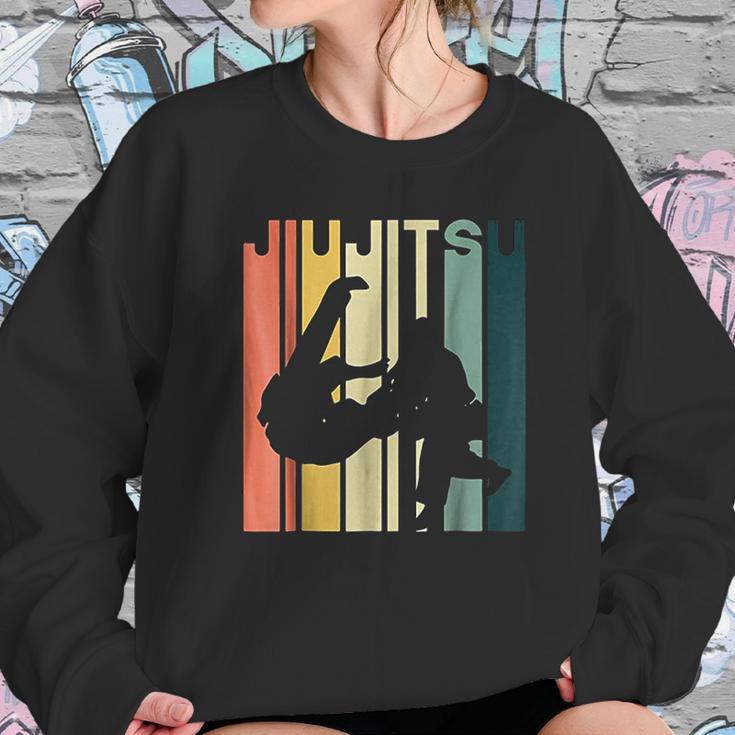 Retro Vintage Bjj Martial Arts Jiu Jitsu Sweatshirt Gifts for Her