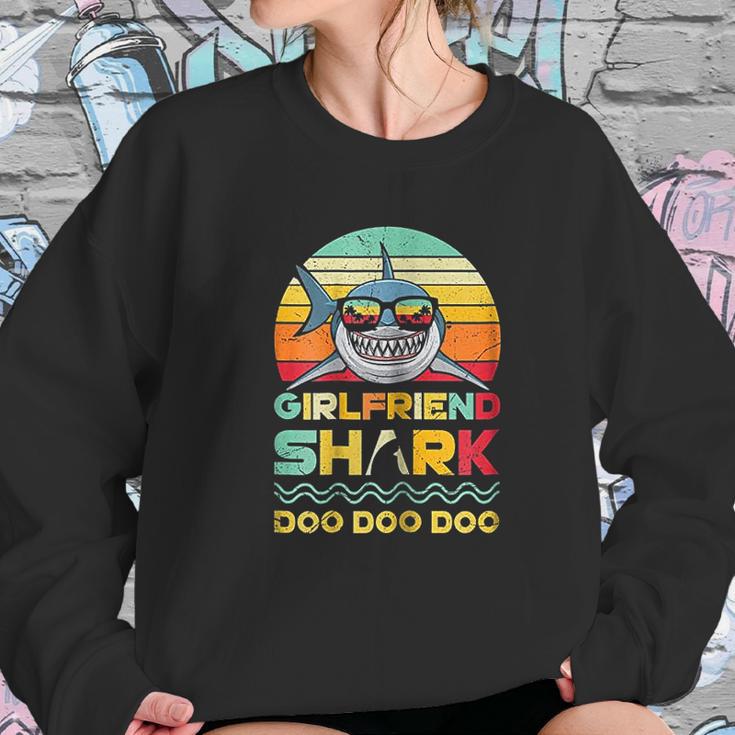 Retro Vintage Girlfriend Shark Doo Doo Doo Halloween Sweatshirt Gifts for Her