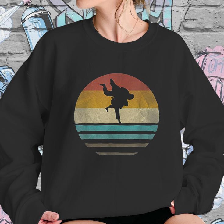 Retro Vintage Sunset Jiu Jitsu Silhouette Cute Funny Gift Sweatshirt Gifts for Her