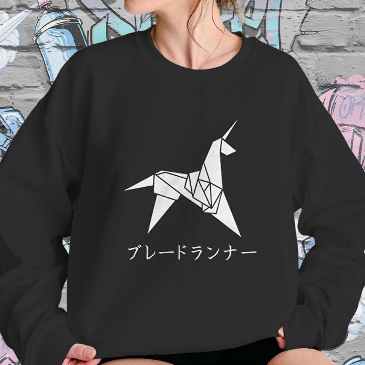 Revel Shore Origami Blade Runner Unicorn Graphic Sweatshirt Gifts for Her