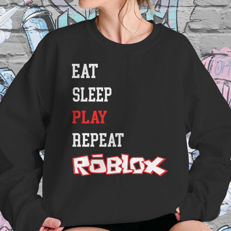 Roblox Eat Sleep Play Repeat Sweatshirt Gifts for Her