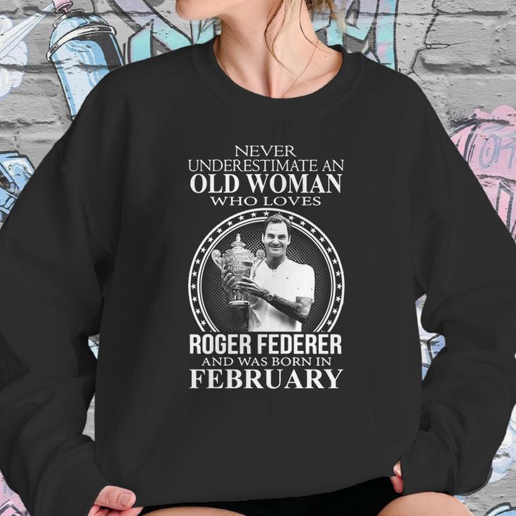 Roger Federer Old Woman February Sweatshirt Gifts for Her