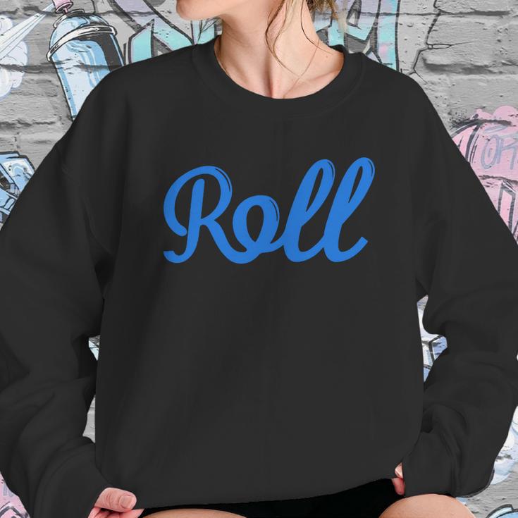 Roll Jiu Jitsu Blue Sweatshirt Gifts for Her