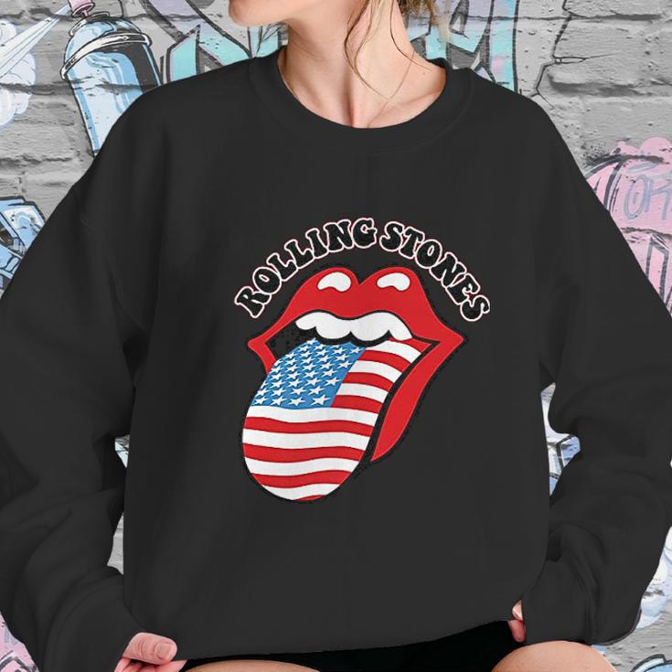 The Rolling Stones Usa Tongue Sweatshirt Gifts for Her