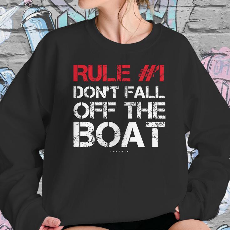 Rule 1 DonFall Off The Boat Shirt - Funny Cruise Shirts Sweatshirt Gifts for Her