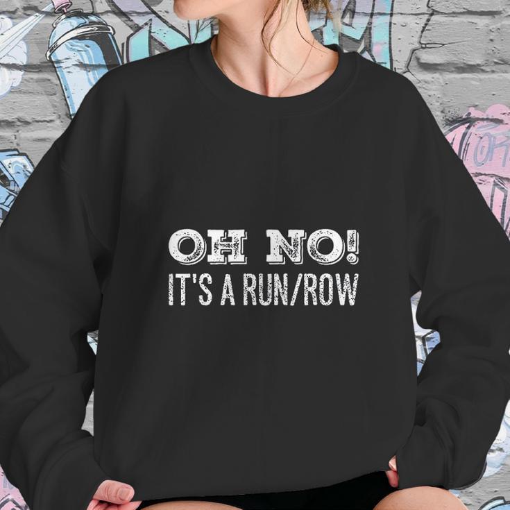 Run Row Fitness Excercise Sweatshirt Gifts for Her