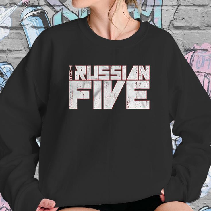 The Russian Five Official Movie Official Logo Of Red Wings Documentary Sweatshirt Gifts for Her