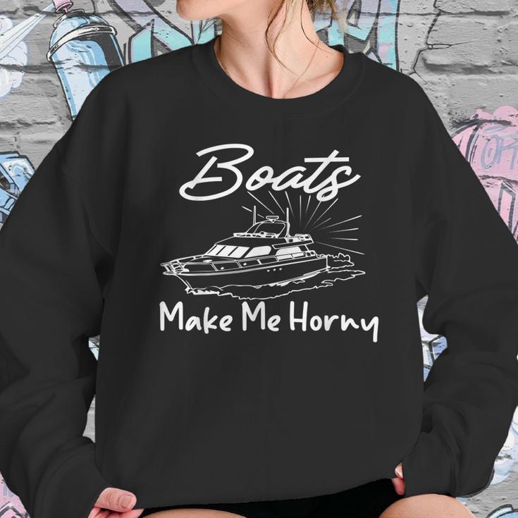 Sadiecrowell Boats Make Me Horny V4 Sweatshirt Gifts for Her