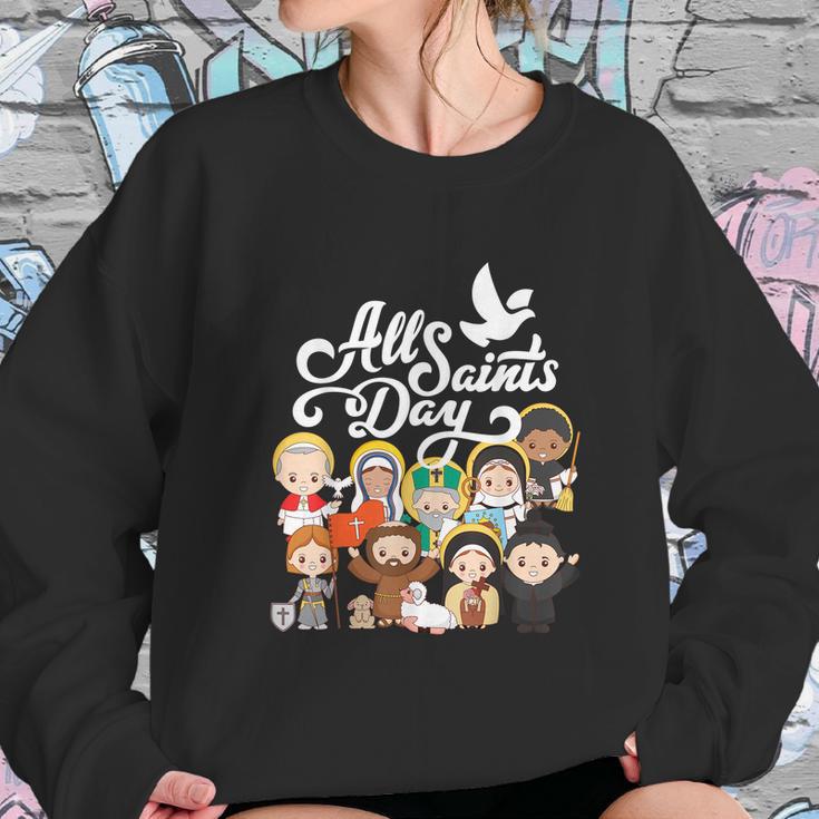 All Saints Day Kids Catholic St Francis Therese Joan Of Arc Graphic Design Printed Casual Daily Basic Sweatshirt Gifts for Her