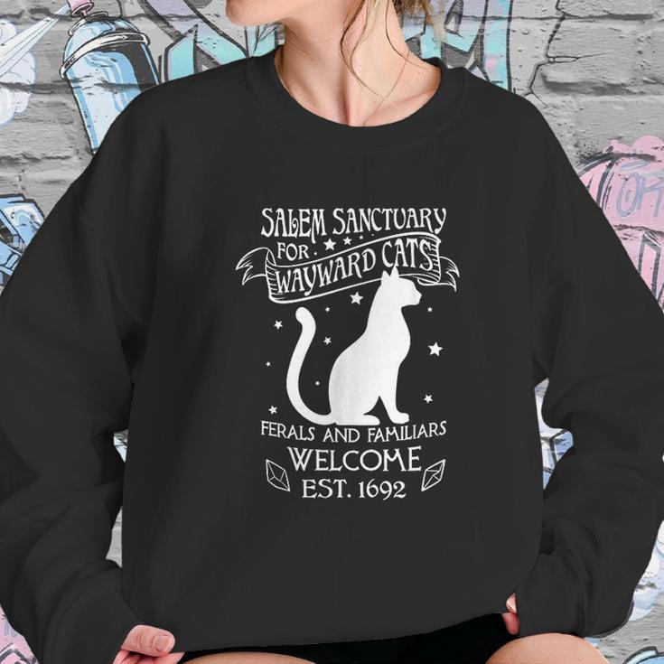 Salem Sanctuary For Wayward Black Cats 1692 Gift Idea Sweatshirt Gifts for Her