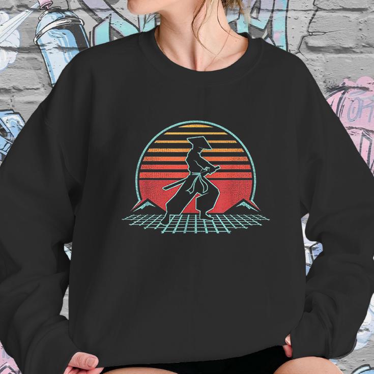 Samurai Warrior Bushido Japan Retro 80S Style Gift Sweatshirt Gifts for Her