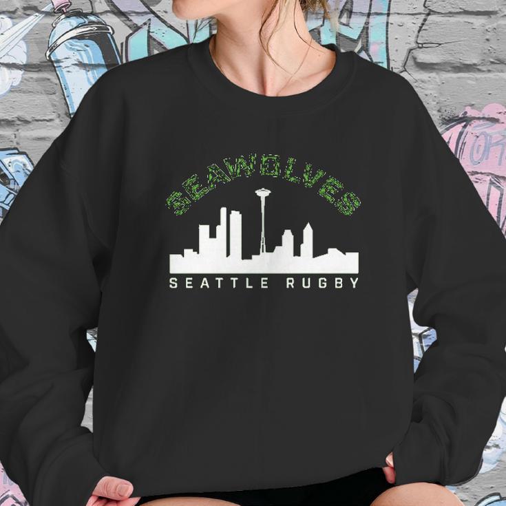 Seattle Seawolves City Skyline Sweatshirt Gifts for Her