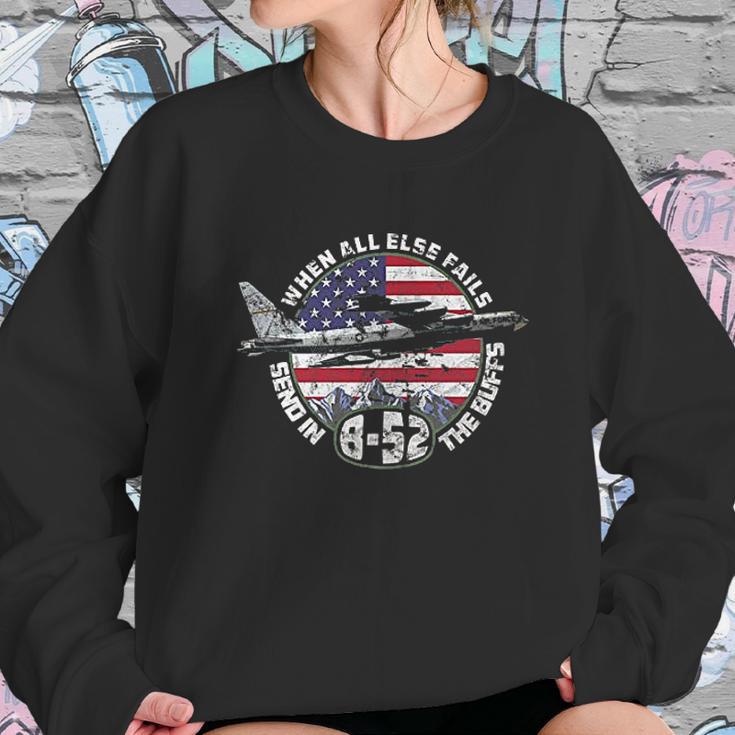 Send In The Buffs | B-52 Stratofortress Bomber Vintage Sweatshirt Gifts for Her