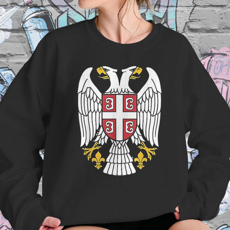 Serbian Eagle Srpski Grb Emblem Serbia Double-Headed Eagle Sweatshirt Gifts for Her