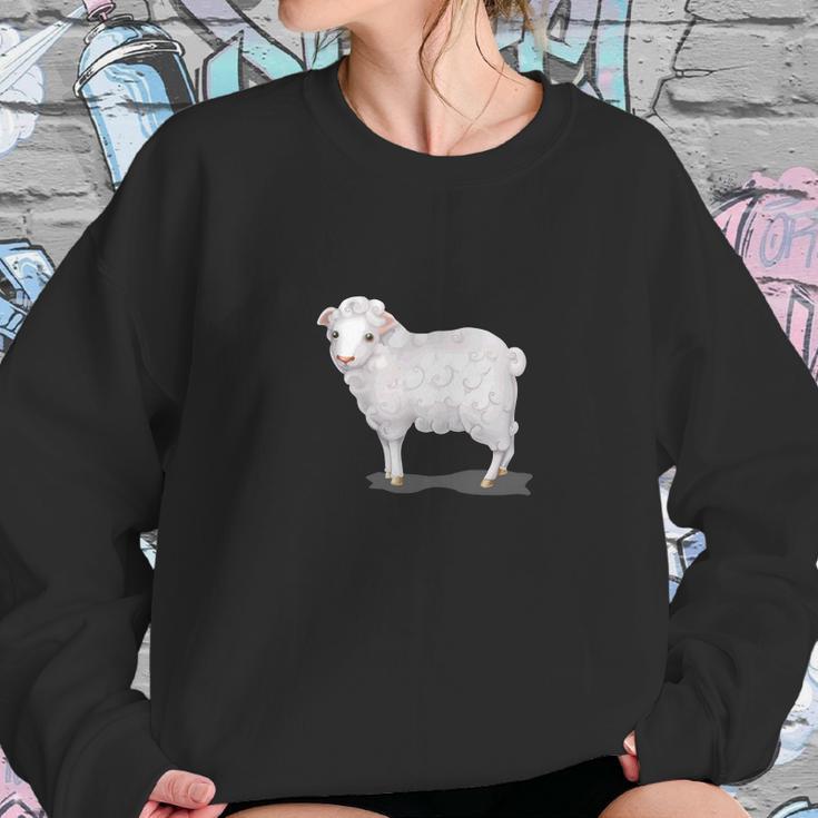 Sheep Show Farm Livestock Lambs Ram Sweatshirt Gifts for Her