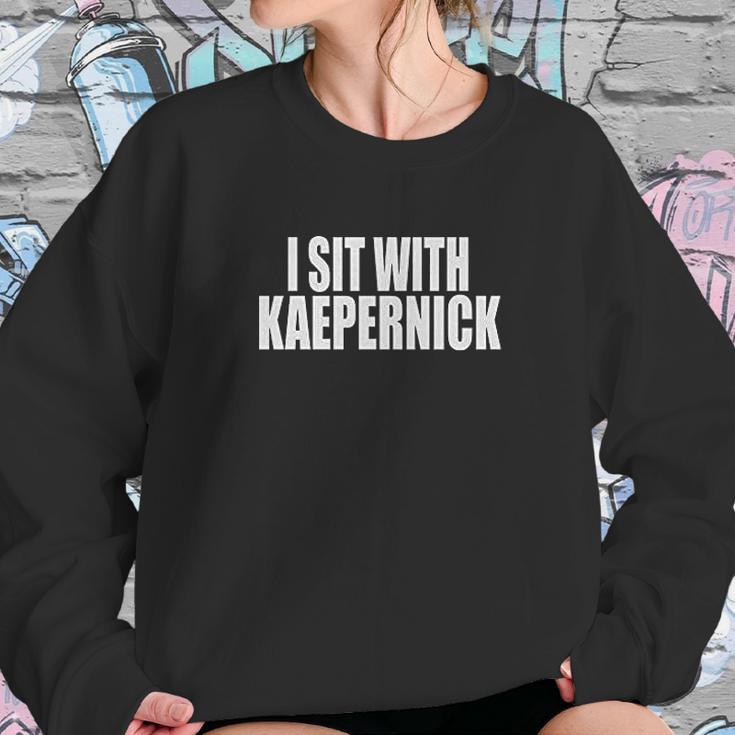 I Sit With Kaepernick National Anthem Mens Sweatshirt Gifts for Her