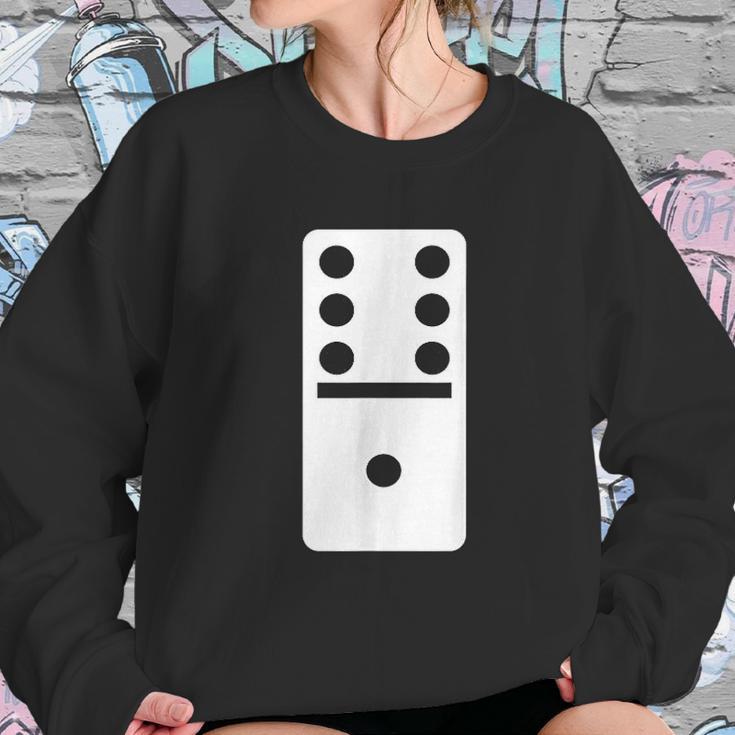 Six One Dominoes Halloween Costume Domino Game Sweatshirt Gifts for Her