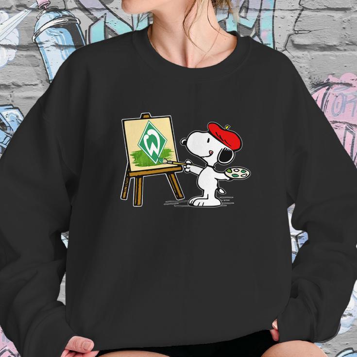 Snoopy Drawing Werder Bremen Sweatshirt Gifts for Her