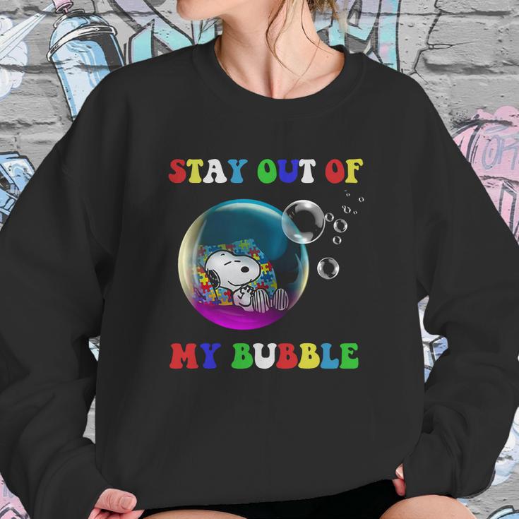 Snoopy Sleeping Stay Out Of My Bubble Sweatshirt Gifts for Her